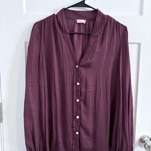 Hem & Thread Deep Purple Blouse